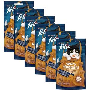 FELIX Капсули FELIX Tasty Nuggets пиле и пате 6 x 50 г