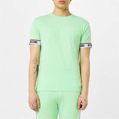 Moschino Тениска MOSCHINO Logo Band T-Shirt - Green