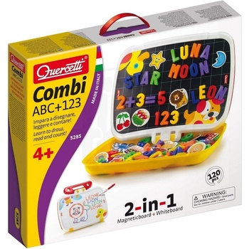 Quercetti Tabule v kufříku Combi ABC + 123