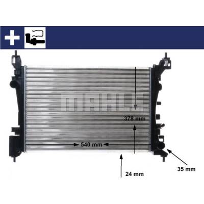 CR1182000S MAHLE Chladič, chlazení motoru