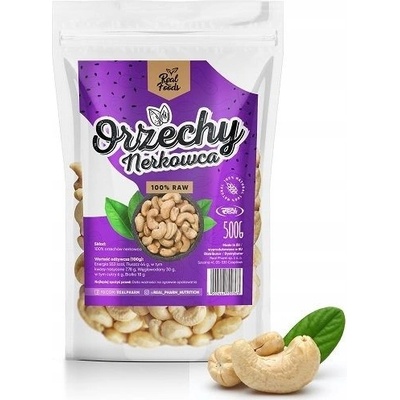 Real Foods Kešu orechy celé orechy 500 g