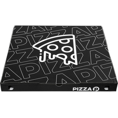 Exxprespack pizza krabica malá 33x33x3,1 čierna
