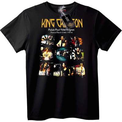 NOONEBRAND KING CRIMSON 1974 Концерт Тениска - 2XL, Black
