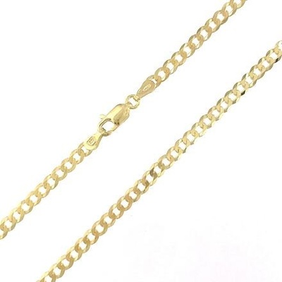 InfinitySilver Stříbrný pozlacený řetízek 1102080G55