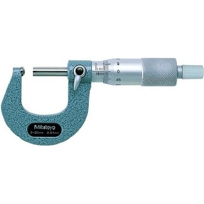 Mitutoyo Třmenový mikrometr s kulovým nebo válcovým pevným dotekem 0-25 mm 115-115