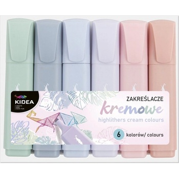 Image 1 of kidea - Комплект 6 бр. текст маркери кремави цветове 97395