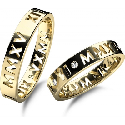 Bisaku Snubní Soren BIS BD39G Žluté zlato