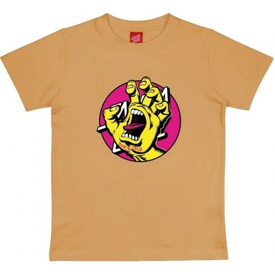 Santa Cruz Youth Hand Dot Front T-Shirt Wheat