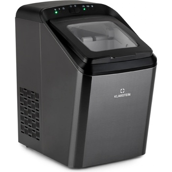 Klarstein Partytime, машина за лед, чист лед, 15 кг / 24 часа, неръждаема стомана (ICE11-Partytime-BK) (ICE11-Partytime-BK)