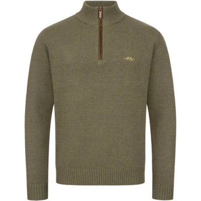 Blaser Lovecký sveter zelený so zipsom