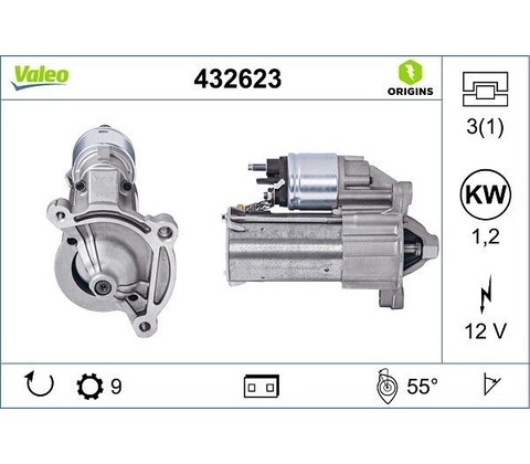 Štartér VALEO 432623