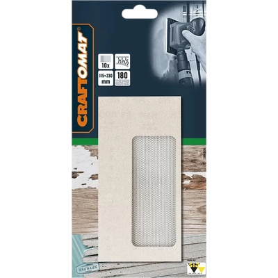 Craftomat Brusná mřížka, 230 × 115 mm, zrnitost: 180, 10 ks 260925B727