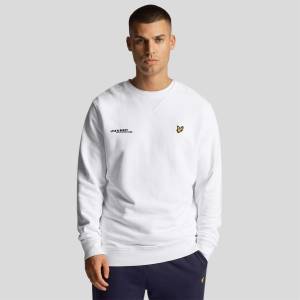 Lyle & Scott Блуза Lyle and Scott Co-Ordinate Print Crewneck Sweatshirt - White