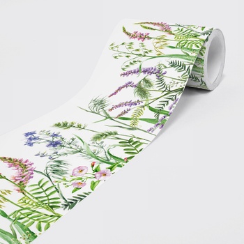 DIMEX ART s. r. o Влиесова самолепяща бордура лучни цветя 15 см x 5 м dimex