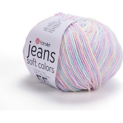 Priadza YarnArt Jeans Soft Colors 50g/160m farebná ombre melange 6212
