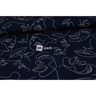 de-park Teplákovina - Pařížanka - tmavě modrá