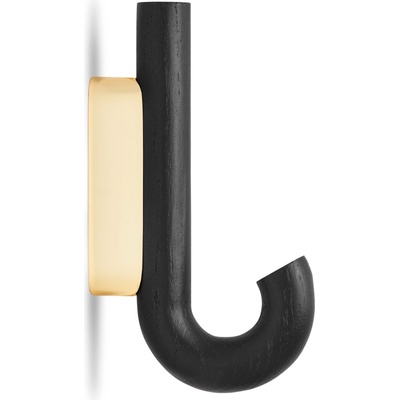 Gejst Стенна закачалка 13, 3 см, месинг, черен дъб (10243)