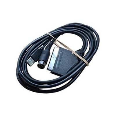 SINTECH© Premium Sintech RGB PRO Scart Kabel pro ZX Spectrum +2A/+3 (černý) – s USB-Power kabelem