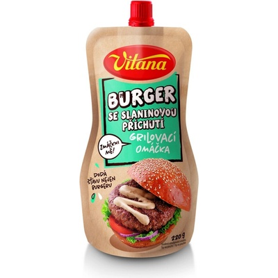 Vitana Burger se slaninovou příchutí grilovací omáčka 220g