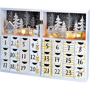 Solight LED Adventní kalendář kniha 40 x 30 cm