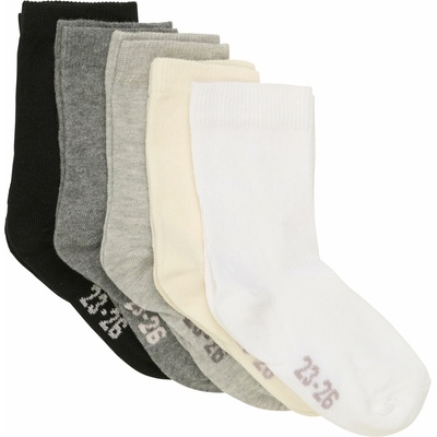 Minymo ponožiek White 5 pack