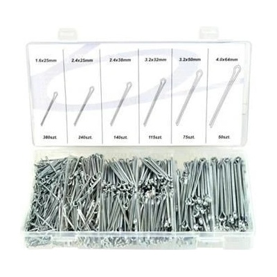 Závlačky sada 1000ks, 6 velikostí, GEKO – Sleviste.cz