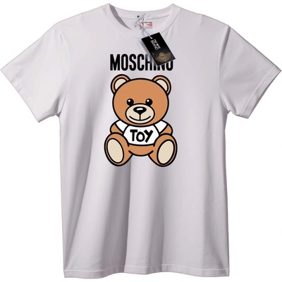 NOONEBRAND Тениска Moschino плюшена мечка - 6XL, White