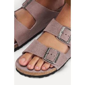 Birkenstock чехли мъжки от велур Arizona