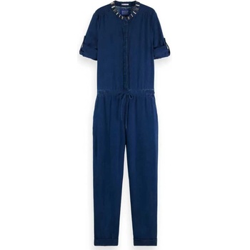 Scotch & Soda Гащеризон Scotch & soda Indigo Tencel long sleeve jumpsuit - Blue (Indigo)