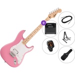 Squier Sonic Stratocaster HT H MN Premium SET Flash Pink Електрическа китара