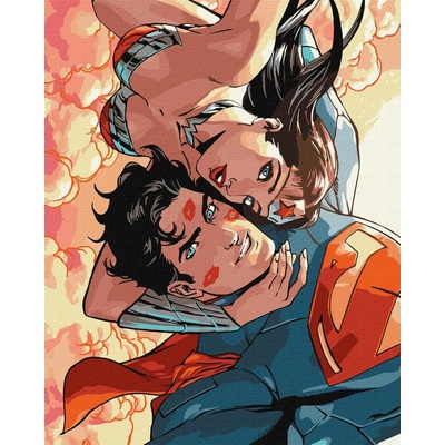 Ideyka Ideyka Malování podle čísel Wonder Woman Objetí Warner Bros. 40 x 50 cm
