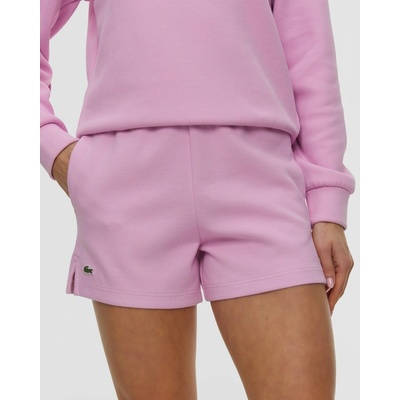 Lacoste dámské šortky Double Face Piqué růžové