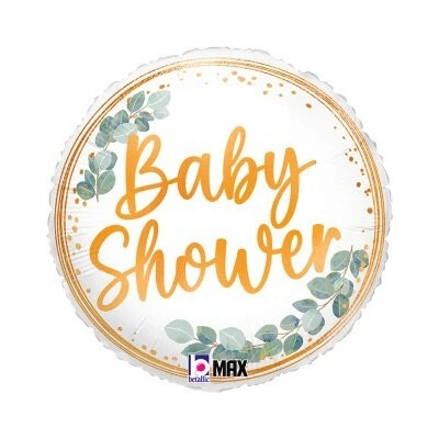 Grabo Kruh Baby shower eucalyptus 18" 46cm fóliový balónik nafukovací