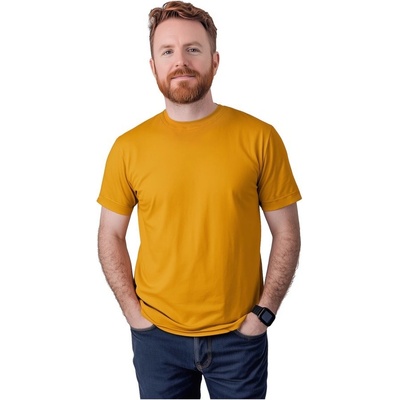 Jožánek pánské tričko Marek krátký rukáv hořčičové