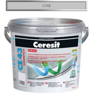 CERESIT ФУГА ГЪВКАВА СЕ43 5кг СИВА (2164398)