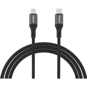 Dudao L3CL USB-C - Lightning 30W плетен кабел 1, 2 м - черен (6976625333073)