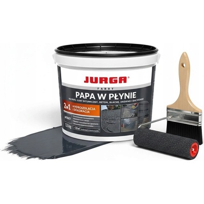 Jurga tekutá lepenka 12 kg antracit hydroizolace střechy