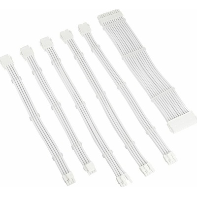 Sada predlžovacích káblov Kolink Core Adept Braided, biela (5999094004740) COREADEPT-EK-WHT