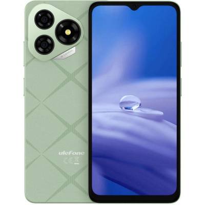 Смартфон Ulefone Note 19 (зелен), поддържа 2 SIM карти, 6.56" (16.66 cm) HD+ IPS дисплей, осемядрен Unisoc T603 1.6 GHz, 3GB RAM, 32GB Flash памет (+microSD слот), 8 & 5 Mpix камери, Android