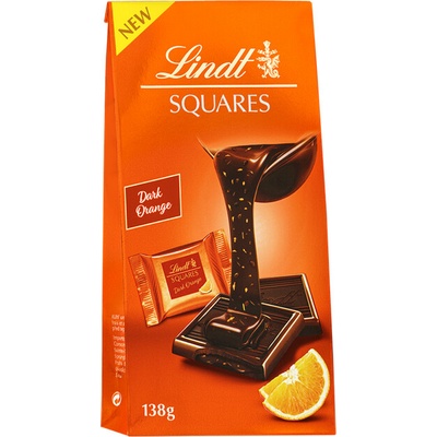 Lindt Squares Dark orange 138 g