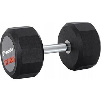 inSPORTline Činky potažené/pogumované pevné 1 x 37,5 kg