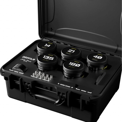 DZOFILM Arles 5 Lens Kit (14 / 21 / 40 / 135 / 180 mm) FF/VV Prime Cine Lens pro PL metric