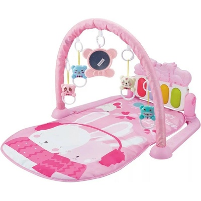 Pepita Интерактивна постелка за игра с пиано и мост за игра Pepita - Bunny - pink (ZL2316)