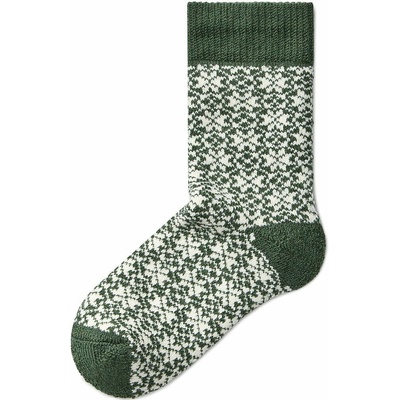 Vlnka Vánoční ponožky Merino zelená