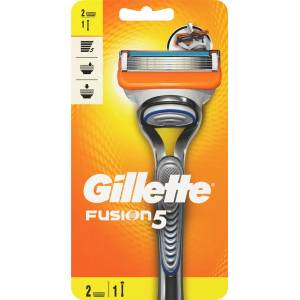 Gillette fusion 5 мъжка самобръсначка, 2 ножчета