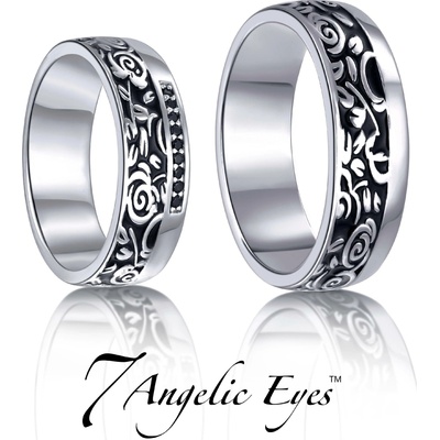 7 Angelic Eyes Stříbrný pánský snubní prsten 043 Ashton