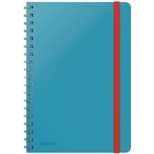Leitz Спирална тетрадка B5, карирана, 80 страници, LEITZ, "Cosy Soft Touch", спокойно синьо (44840061)