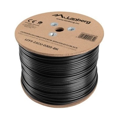Lanberg LCF5-21CU-0305-BK Cat5e F/UTP (FTP), 305m, černý