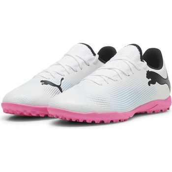 PUMA Футболни стоножки Puma Future 7 Play Astro Turf Football Boots - White/Blk/Pink