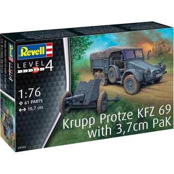 Revell Krupp Protze KFZ 69 w/ 3 7cm PaK 1:76